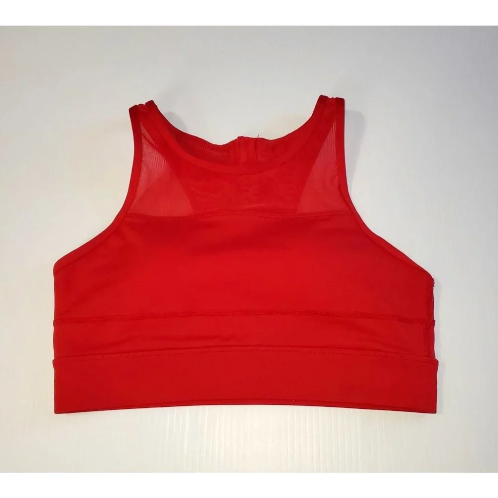 ZYIA Active Women's Red All Star Sports Bra High Impact Size Medium 1178 - Picture 3 of 10